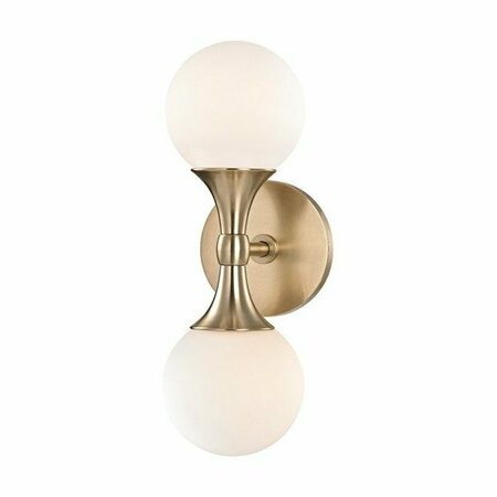 HUDSON VALLEY Astoria 2 Light Wall Sconce 3302-AGB